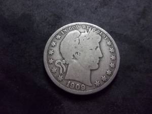 1909 O Barber Half Dollar