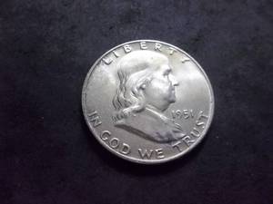 1951 D Franklin Half Dollar MS Full Bell