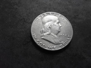 1952 S Franklin Half Dollar