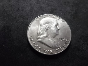 1954 D Franklin Half Dollar