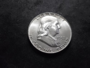1957 D Franklin Half Dollar
