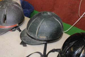 lot 491 image: Troxel Legacy Gold Riding Helmet Medium