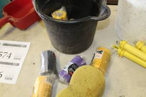 lot 573 image: Lot of Horse Care Prooducts  with 3M Vetwrap Bandaging Tape, Sponges
