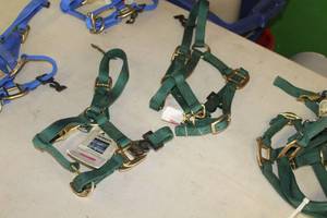 lot 592 image: Lot of (2) Coastal Pet Accent Halters Nylon Suckling Halter Green (new)