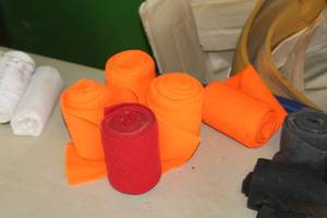 lot 337 image: Lot of (5) Fleece Polo Wraps