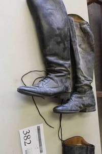 lot 382 image: Leather English Riding Boots Black 9