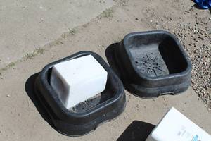 lot 398 image: Lot of (2) Salt Block Holders