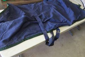 lot 627 image: Integrity Fine Equestrian Linens Fly Sheet Blue 78L