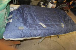 lot 659 image: Riders International Horse Clothing Lightweight Blanket Blue 8082L