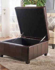 lot 23 image: ISABELLA STORAGE OTTOMAN