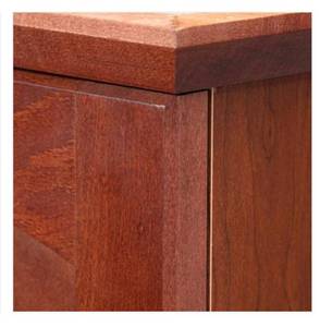 lot 37 image: Melborn19-14in.Wx21-710 in.Hx7inD Bathroom Storage Wall Cabinet in Chestnut the retail price is$84