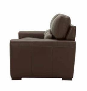 lot 36 image: Rawlins Leather Loveseat the retail price in Costco is $999.99