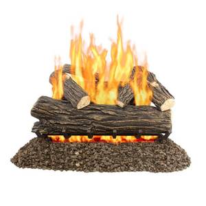 lot 320 image: Pleasant Hearth Willow Oak 30 in. Vented Gas Log Set VL-WO30D