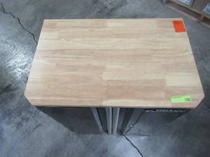 lot 334 image: Husky 32 in. H x 28 in. W x 18 in. D 2 Door Steel Garage Base Cabinet G2802B-US