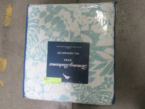 lot 807 image: Tommy Bahama FullQueen Laguna Beach Quilt Sham Set Turquoise - New