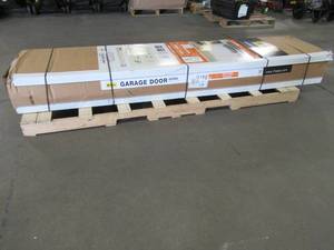 lot 108 image: Clopay Premium Series 8 ft. x 7 ft. 6.5 R-Value Insulated White Garage Door, 2050 - NEW. Unclaimed.