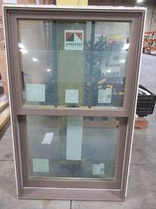 lot 637 image: Andersen Windows Colonial Vinyl Double Hung Window, Measures Approximately 29 12 x 3 x 45 12 Tall.