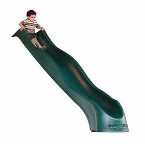 lot 111 image: Swing-N-Slide Playsets Green Super Speed Wave Slide, NE3061.