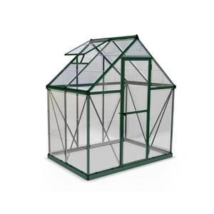 lot 112 image: Palram Harmony 6 ft. x 4 ft. Polycarbonate Greenhouse in Green, 701635 - In nice condition.
