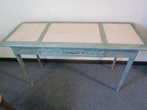 Sofa table with tile inserts, 46Lx...