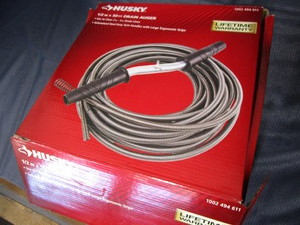 Husky drain auger, 12 x 50ft, new...