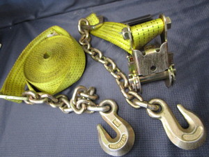 Ratchet tie down, 27ft x 2...