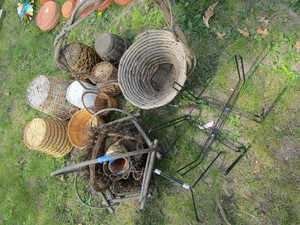 Baskets with twig...