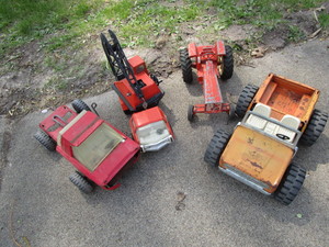 Tonka Jeep, Allis Chalmers tractor,...