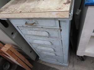 Antique cabinet - been used in the ...