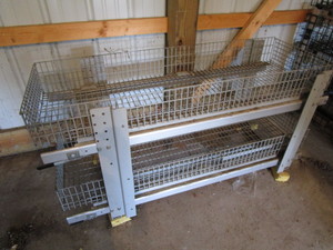 Parts rack with sliding trays, for ...