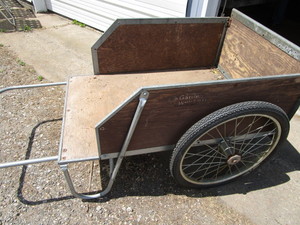 Garden cart - wooden with bicycle t...