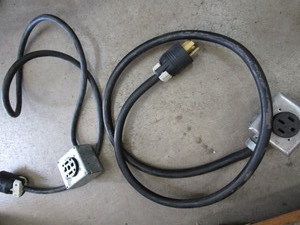 Heavy duty 220 power cords, qty 2...