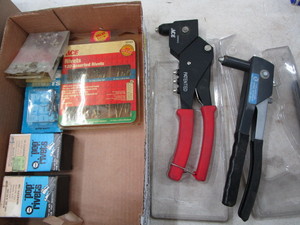 Pop rivets & two riveters...