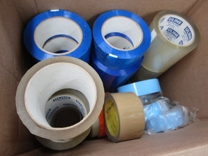 Tape, adhesive Uline shiny blue...