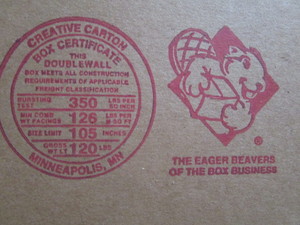 New cardboard boxes 21.5x14.5x9...