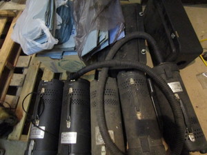 Xerox vacuum units, qty 5 - one hos...