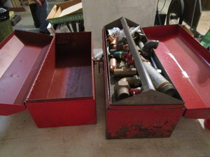 Tool boxes - one with plumbing...
