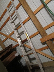 Keller aluminum extension ladder, 8...