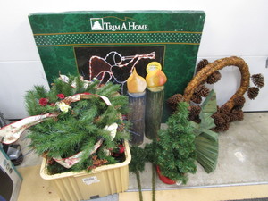 Christmas decorations lighted ange...