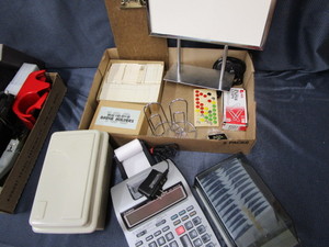 Office Casio calculator, table sig...