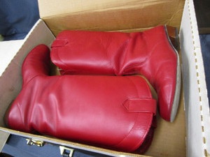 Red western boots, ladies 6-12...