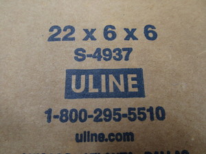 Cardboard boxes - new Uline 22x6x...