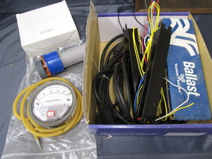 Ballasts - new, Magnehelic  pressur...