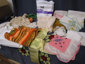 Handicrafts embroidered, appliqued...