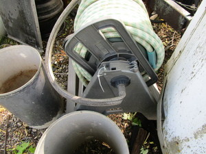 Hose & reel, three metal cylinder p...