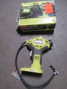 RYOBI 18-Volt ONE Lithium-Ion Cordless High Pressure Inflator with Digital Gauge (Tool-Only), P737D. - Used.
