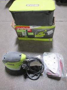 RYOBI 1.2 Amp Corner Cat Sander, CFS1503GK, Used.