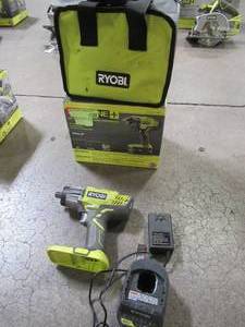 Ryobi ONE 18V Cordless 3-Speed 12 in. Impact Wrench Kit with Charger and Bag, P261K - Used. - Missing Battery.
