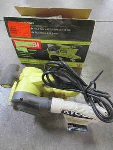 RYOBI 3 in. x 18 in. Portable Belt Sander, BE319 - Used.