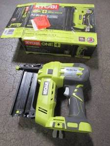 RYOBI 18-Volt ONE AirStrike 18-Gauge Cordless Brad Nailer (Tool-Only), P320 - Like New.